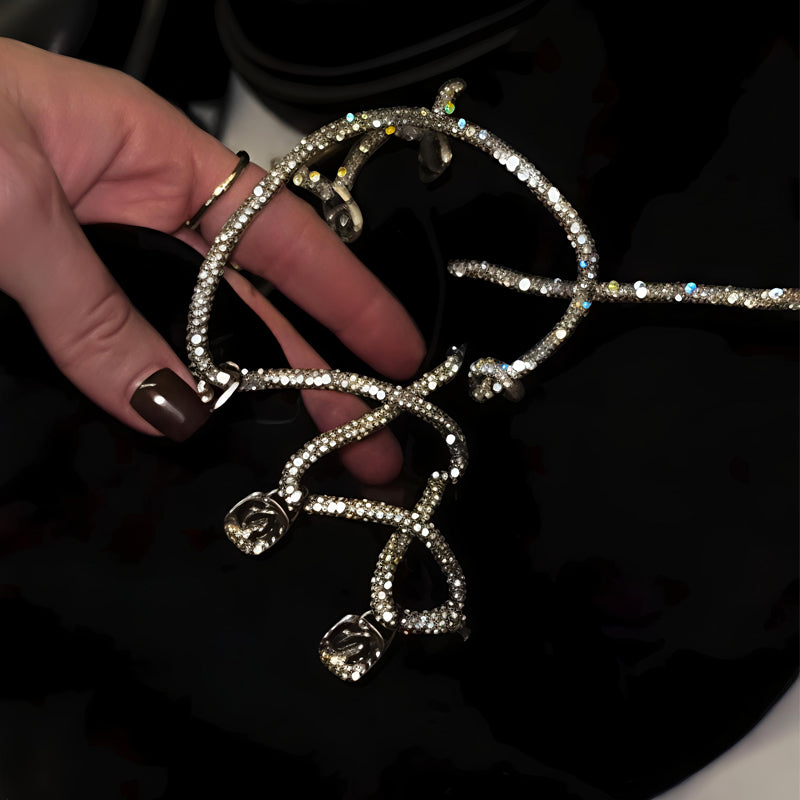 Shinny Strap Over-the-Knee Boots